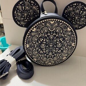 Loungefly Navy Mickey Bandana Convertible Backpack